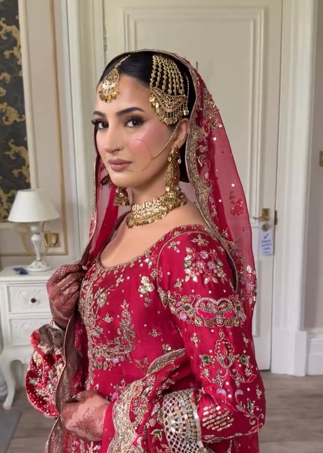 Mehr 24k Gold-plated Hyderabadi Jadau Bridal Set