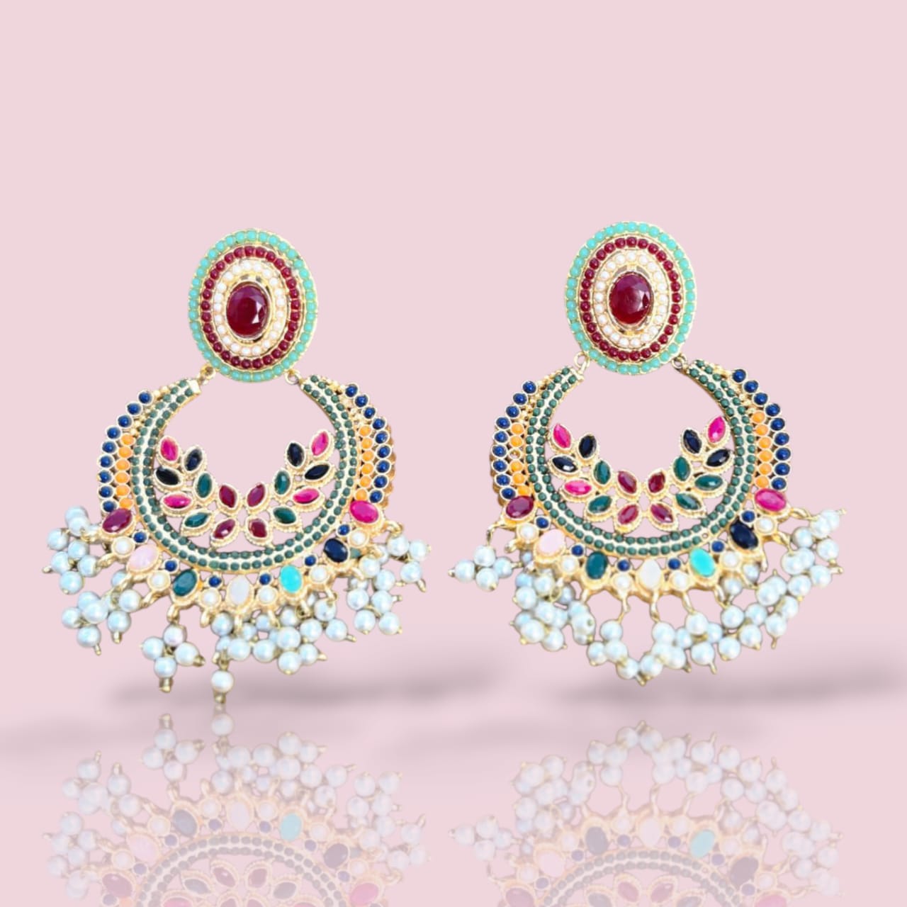 Mohar-e-Noor | Chandbali earrings