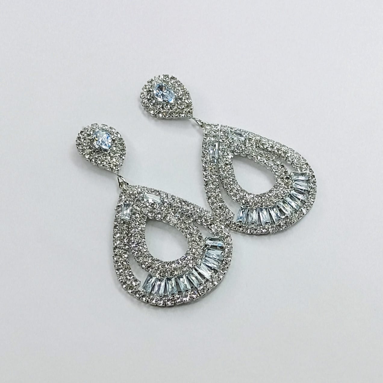 The Ice Queen Halo Drops | Double Teardrop Crystal Chandelier