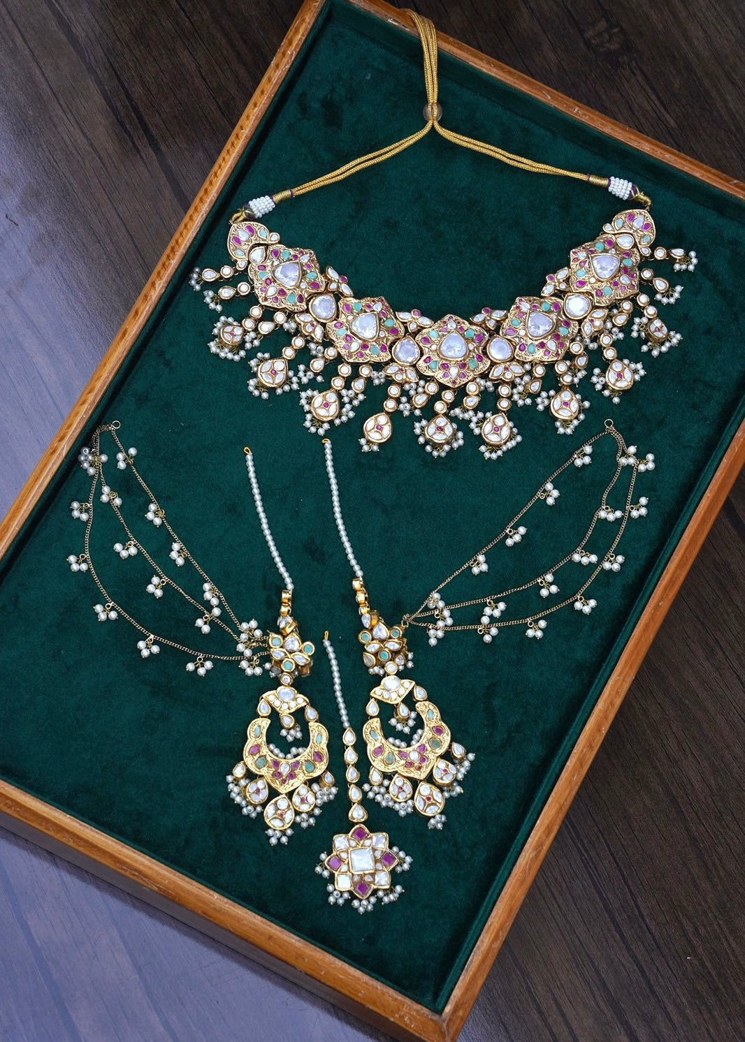 Falak Gold-plated Polki Choker Set