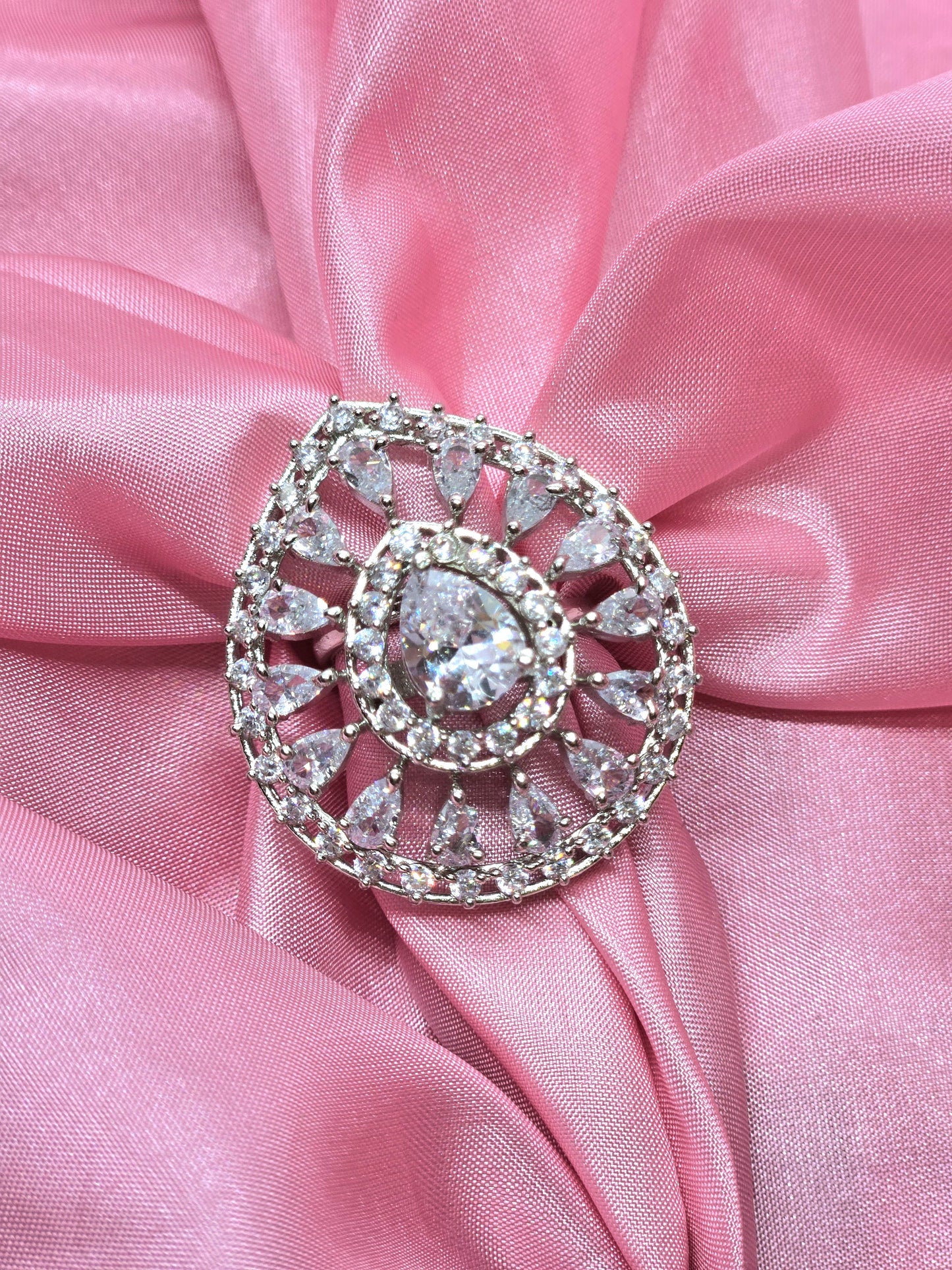 Celestial Tear CZ Ring