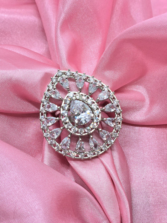 Celestial Tear CZ Ring