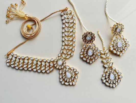 Udaipur Gold-plated Polki Necklace Set