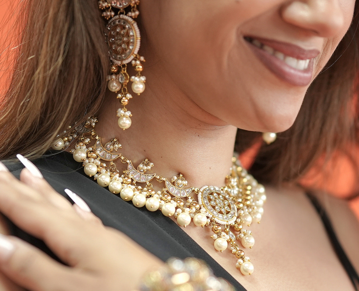 Pachi Kundan Bridal Choker Set