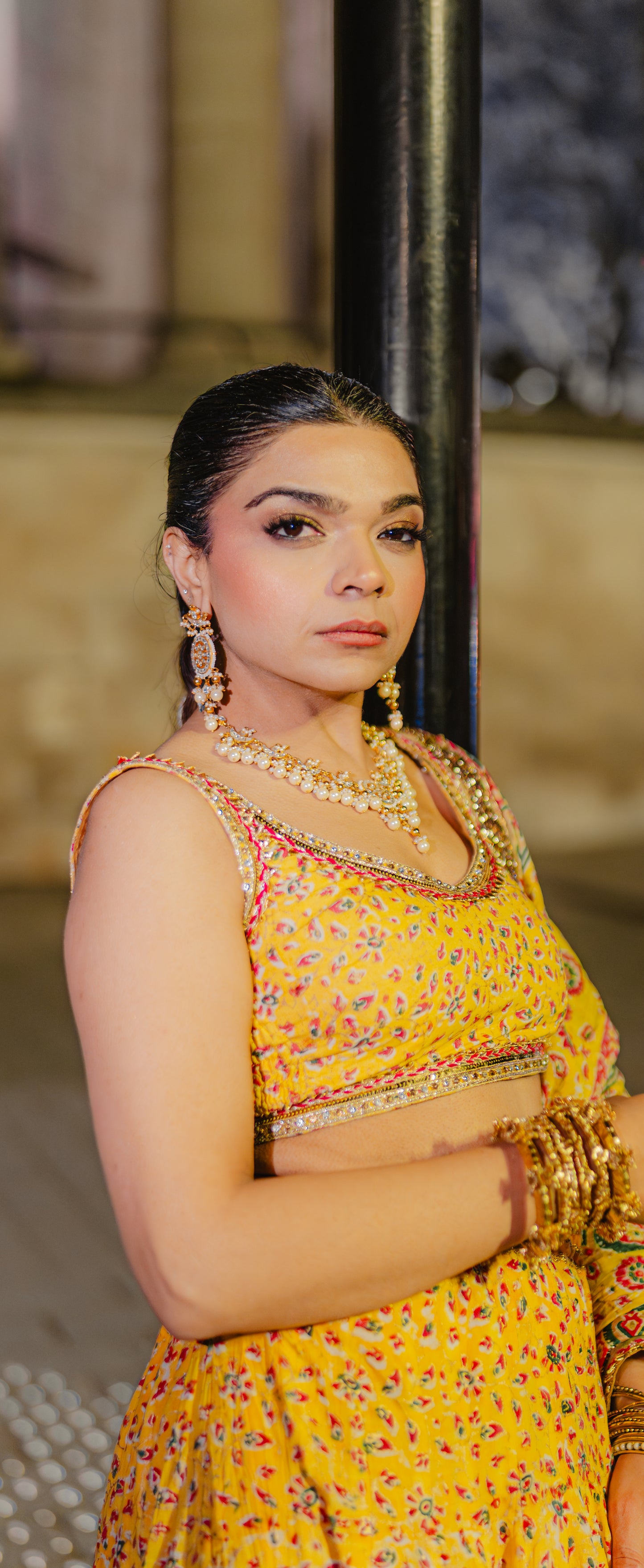 Pachi Kundan Bridal Choker Set