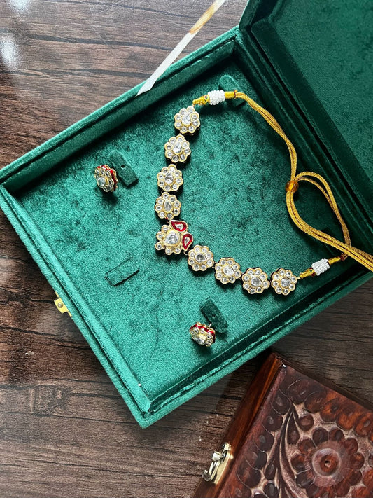 Riwayaat Gold-plated Polki Set