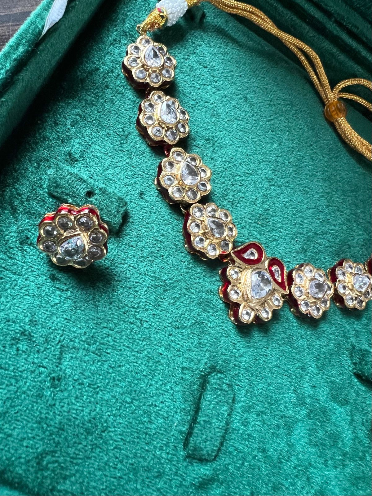 Riwayaat Gold-plated Polki Set