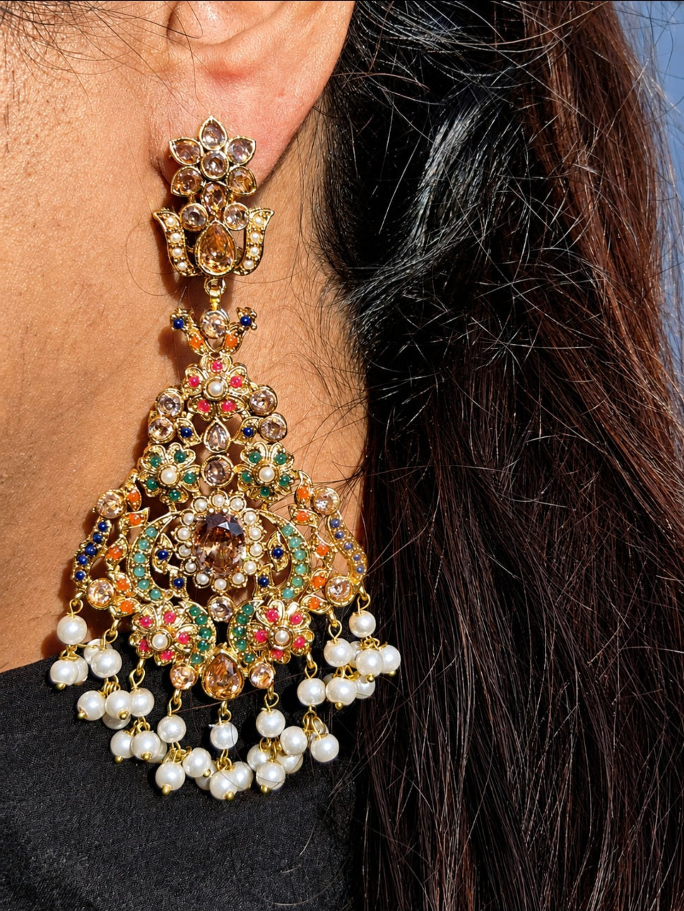 Meherbaan | Jadau ethnic earrings