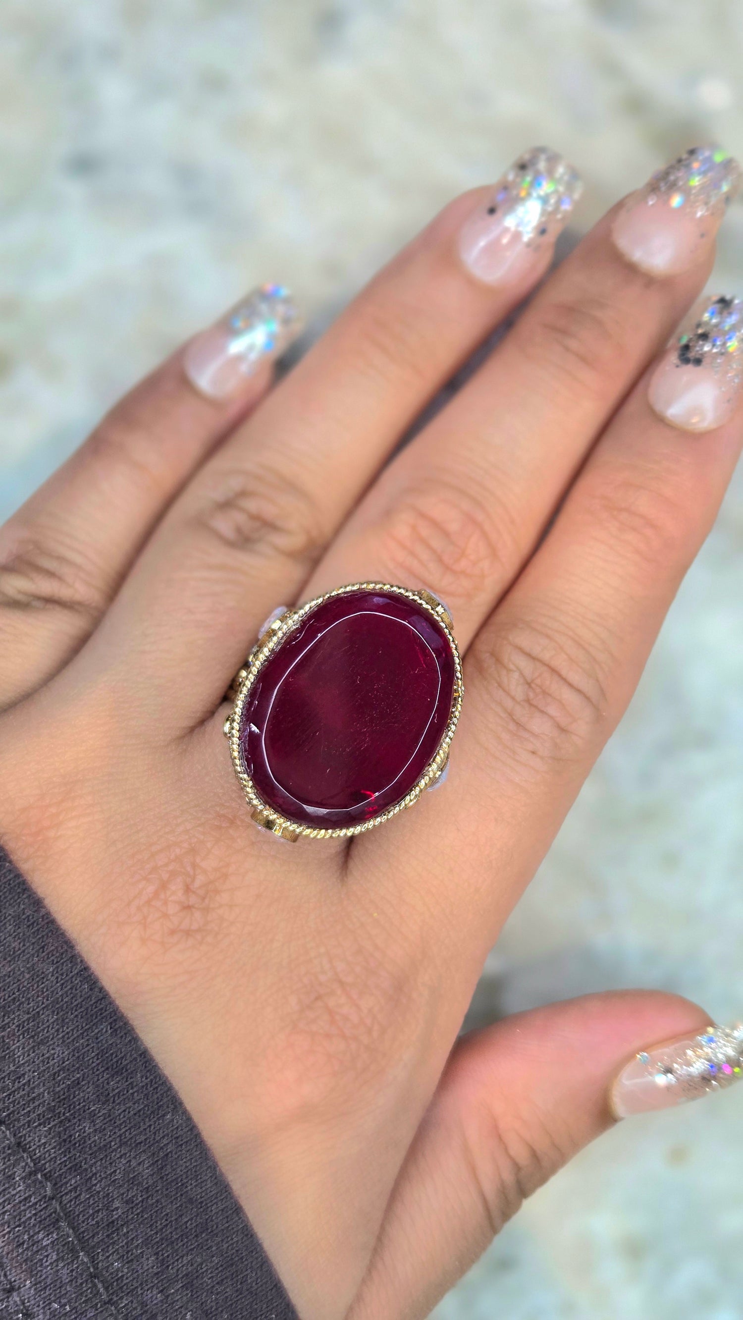  Wine Velvet Ruby Statement