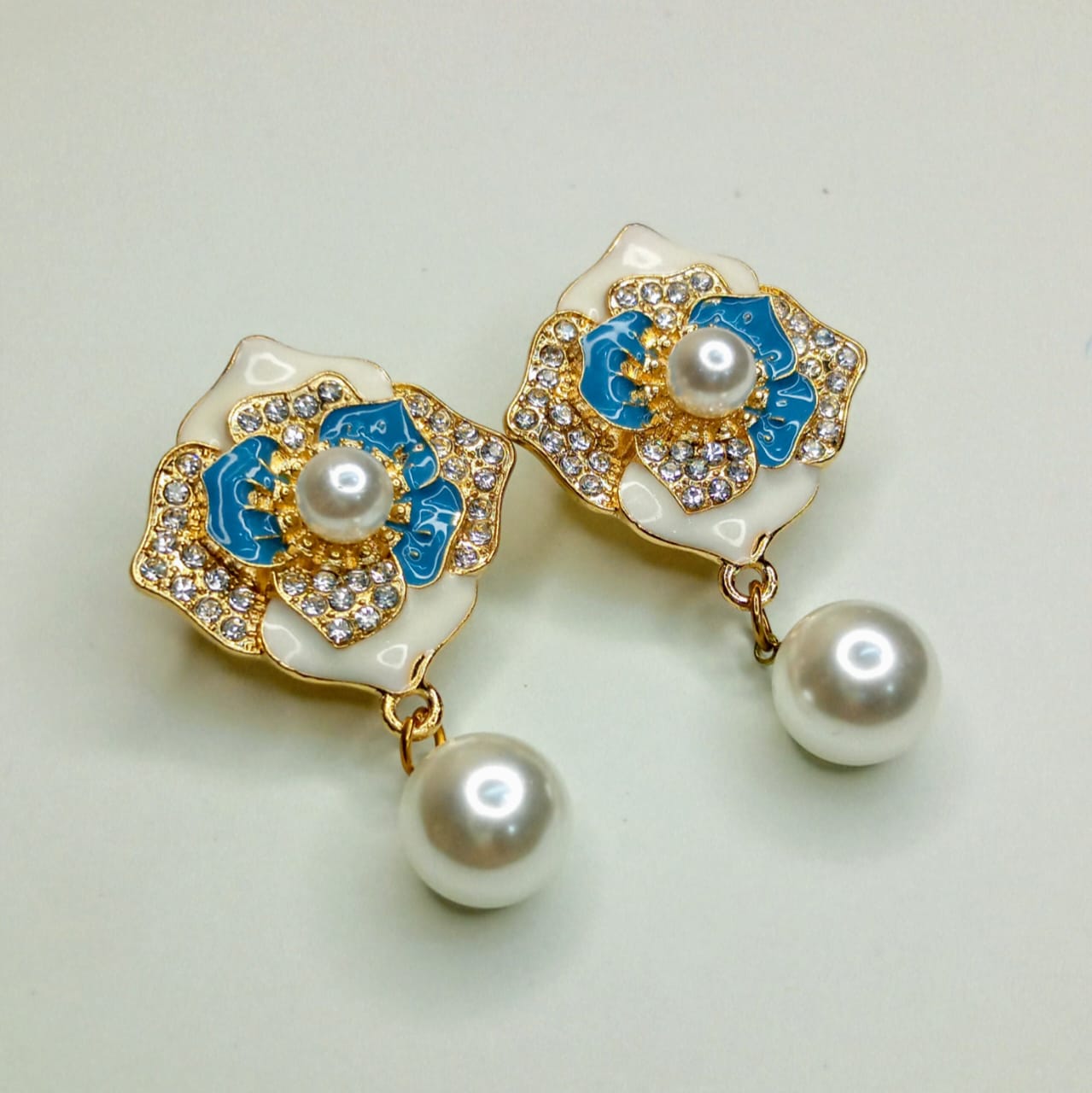 Floral Passion |Hand Painted Flower Earrings