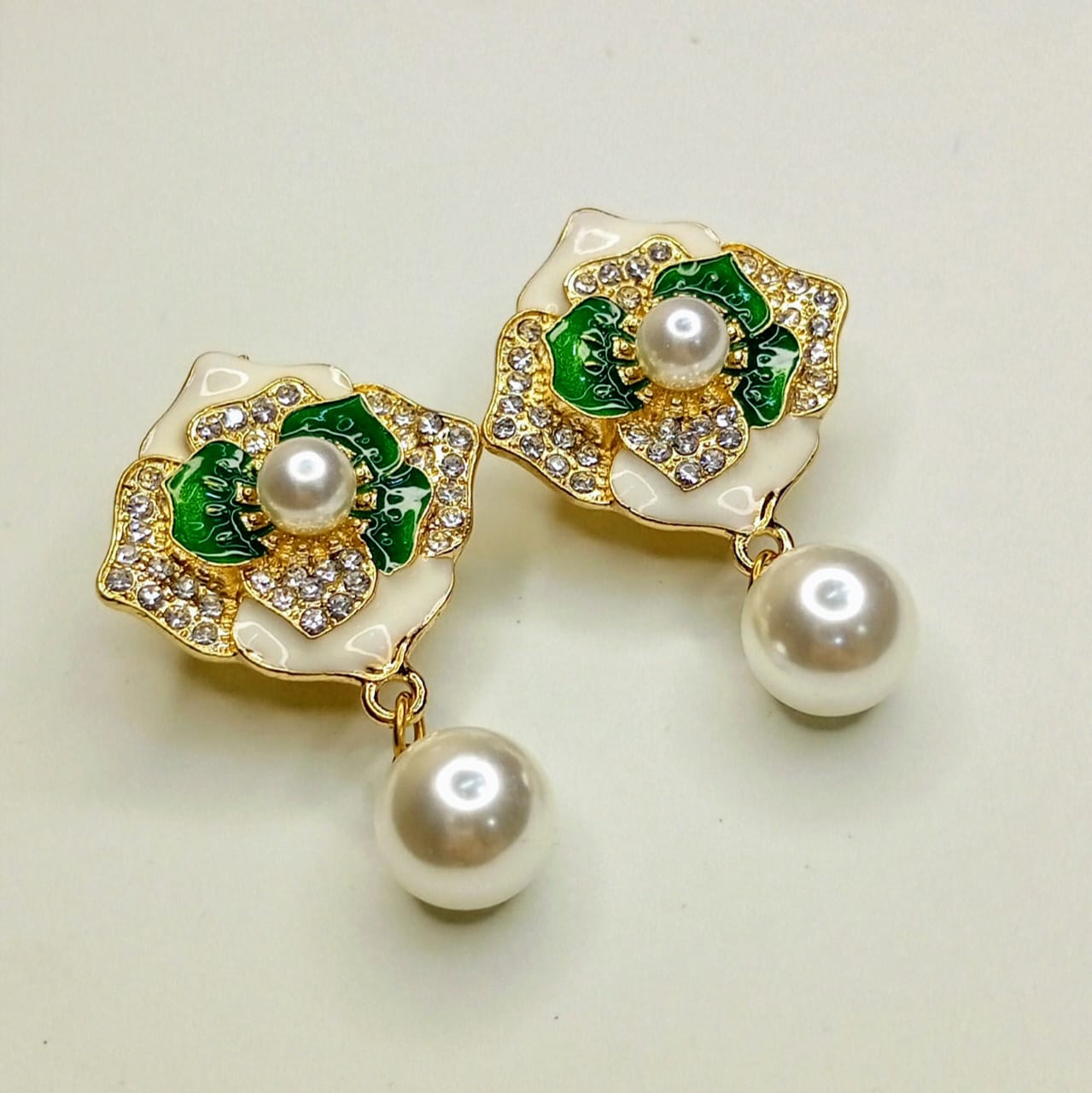 Floral Passion |Hand Painted Flower Earrings