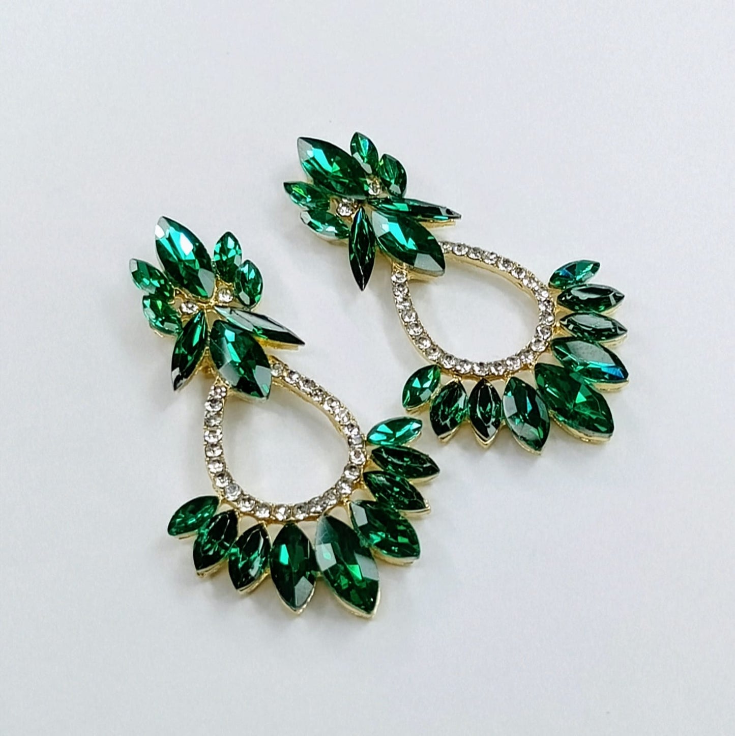 The Marquise Flare Statement Drops | Oversized Crystal & Teardrop Frame