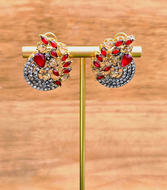 Pearl Cluster Earrings