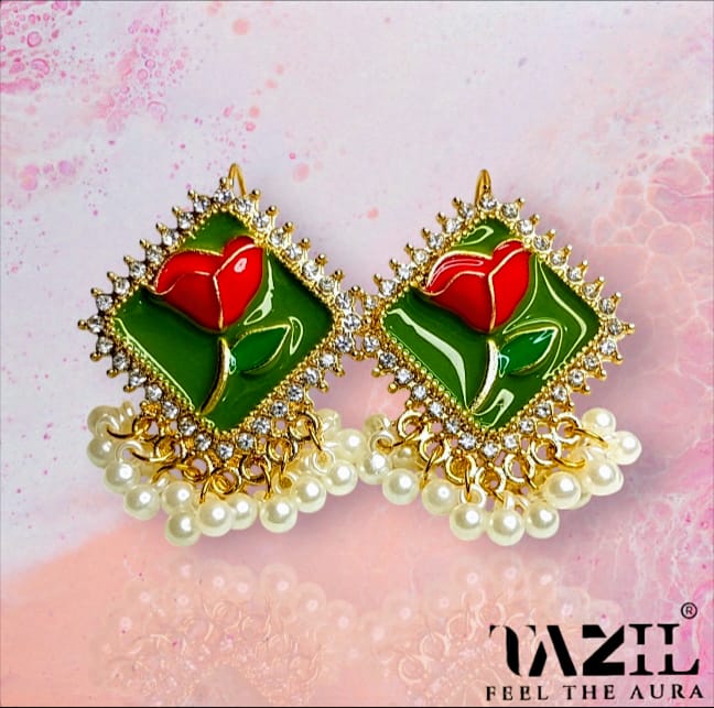 floral earring