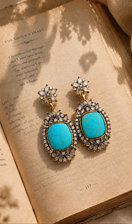 The Aegean Drops | Feroza Statement Earrings