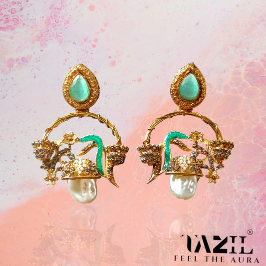 earrings baroque pearls