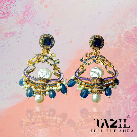 stone stud earrings