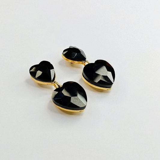 The Duet Heart Drops | Linked Faceted Gemstones