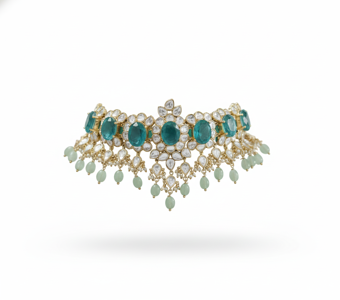 Moissanite Choker Necklace