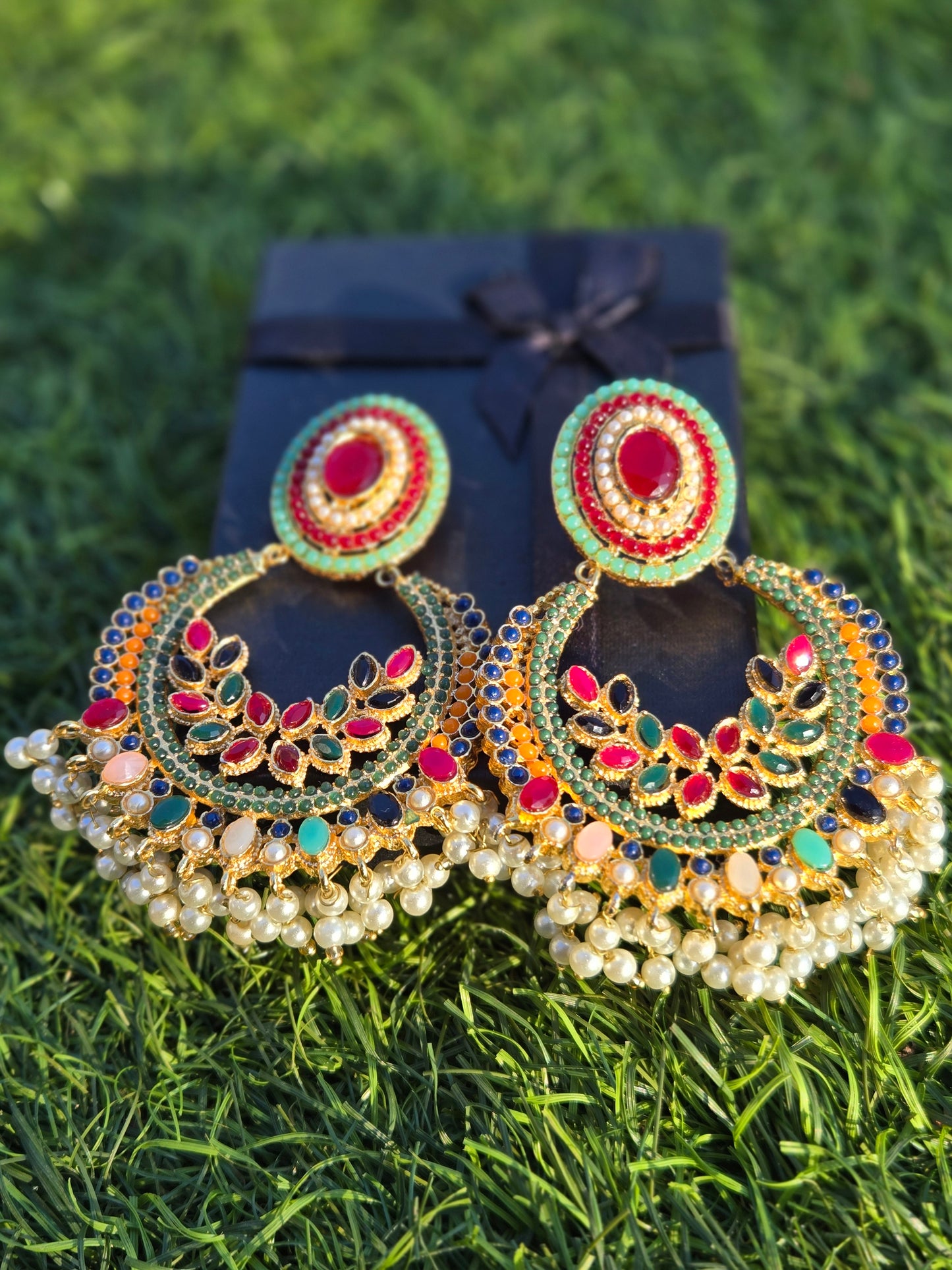 Mohar-e-Noor | Chandbali earrings