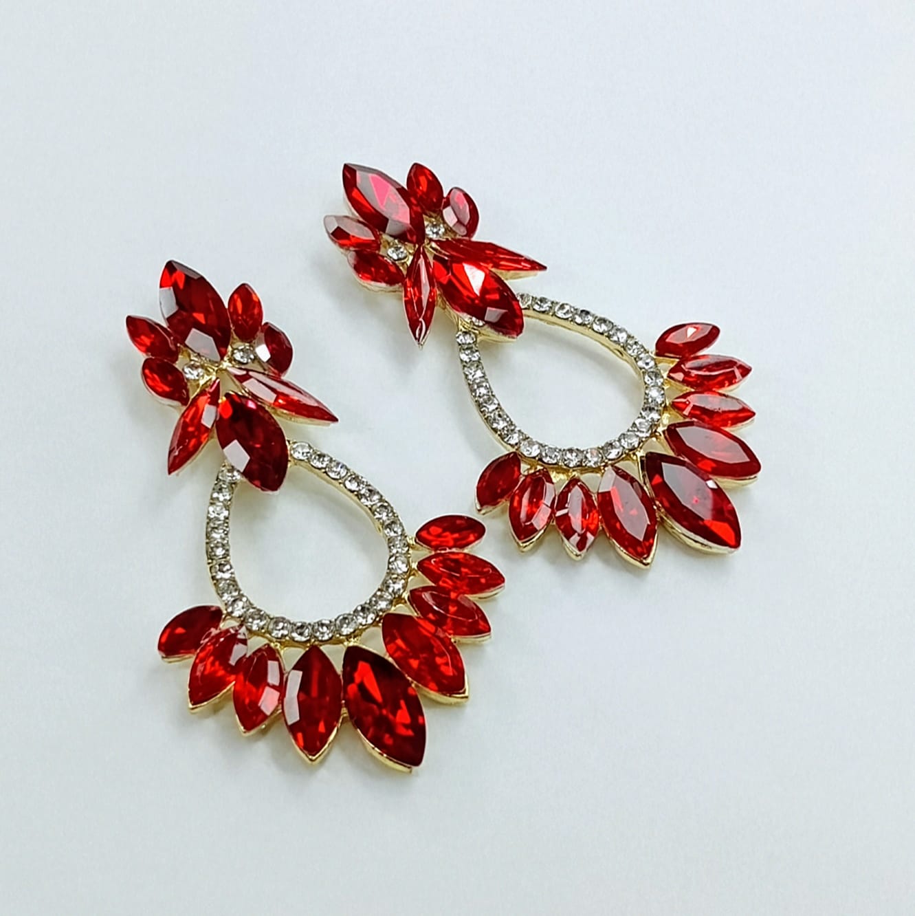 The Marquise Flare Statement Drops | Oversized Crystal & Teardrop Frame