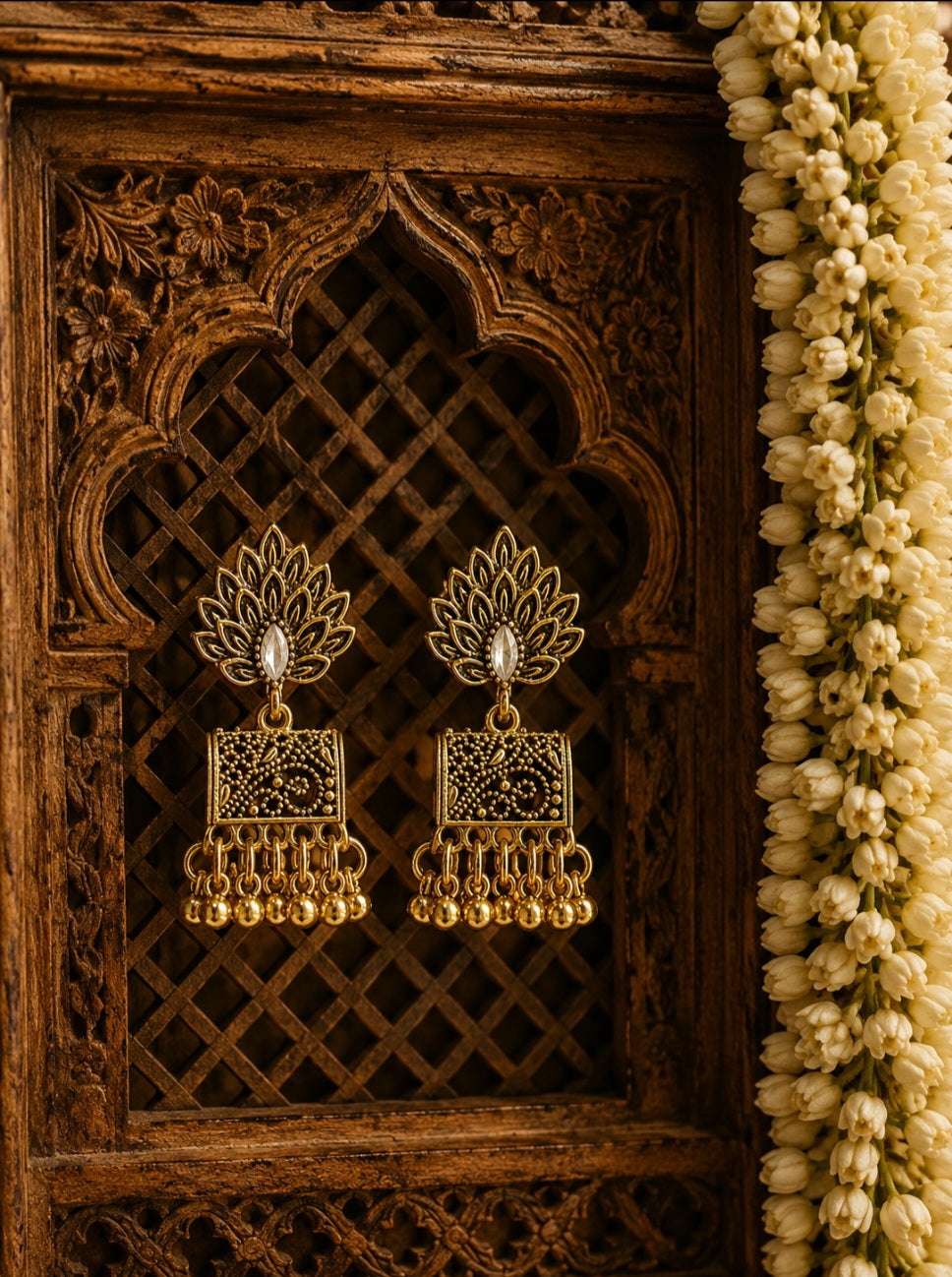 The Regal Square Jhumka
